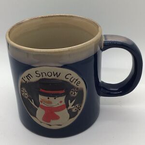 Snowman Pottery Mug